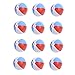 Produktbild Newcomdigi 12 Stück Wasser Ball Strandball Beach Ball Aufblasbarer Wasser Bälle Durchmesser 28cm Wasser Spielzeug für Strand Urlaub Schwimmbad Schwimmingpool Garten Farben Zufällig