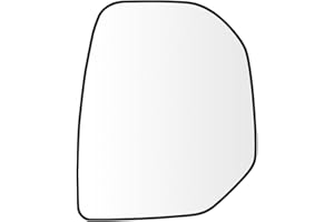 SENZEAL Vetro dello Specchietto Lato Passeggero Riscaldato con Piastra Portante per Citroen Berlingo 2008-2013 Peugeot Partner 2008-2013 (Destro)