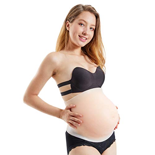 ONEFENG Silicone Fake Pregnant Belly Bump for Television,Film & Theatre Advertising Pregnancy Women 5month
