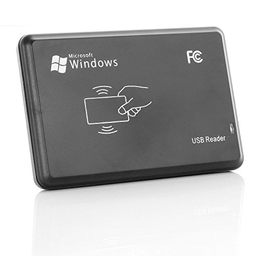 Neuftech USB RFID Reader ID Kartenlesegerät Kartenleser Kontaktlos Card Reader für EM4100 - 5