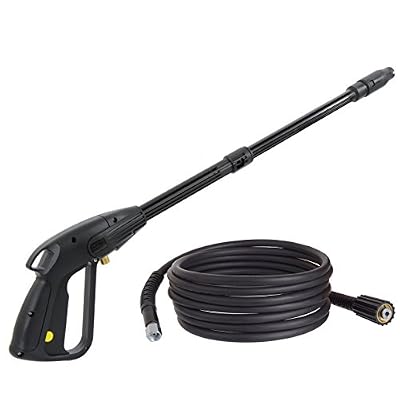 Techkar Hobby Pistolet lance avec buse réglable 5 m Tuyau Haute Pression Pour Nettoyeur Haute Pression Kärcher K