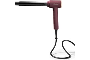 MD LONDON. mdlondon CURL Hair Curling Wand (Berry). 4-in-1 Hair Curler with 10mm, 25mm, 32mm & Reverse Conical Barrels. Hair Waver with 14 Heat Settings, Carry Case & Mat - Genuine mdlondon Curling Iron