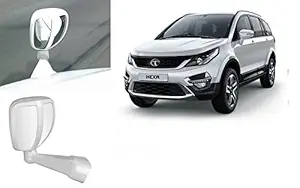 Auto Pearl Front Fender Wide Angle Mirror Bonnet Mirror for - Hexa (Small, White)