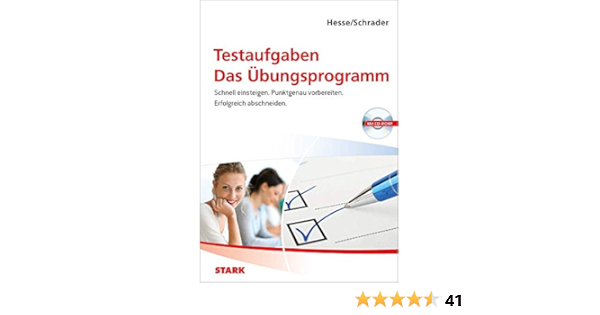Stark Testaufgaben Das Ubungsprogramm Einstellungs Und Hesse Jurgen Schrader Hans Christian Amazon De Bucher Stark Testaufgaben Das Ubungsprogramm Einstellungs Und Hesse Jurgen Schrader Hans Christian Amazon De Bucher