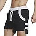 Produktbild Swallowuk Herren Sommer Badeshorts Swimming Trunks Beach Shorts Badehosen mit Verstellbarem Tunnelzug & Taschen (XXL, 3)