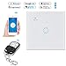Produktbild Alexa Smart Lichtschalter, BEYOND Wifi + RF Wandschalter Kompatibel mit Amazon Alexa & Google Home, Gehärtetem Glas Sensitive Touch-Screen, Kabellose Fernbedienung, Keine Nabe erforderlich (1-Weg)