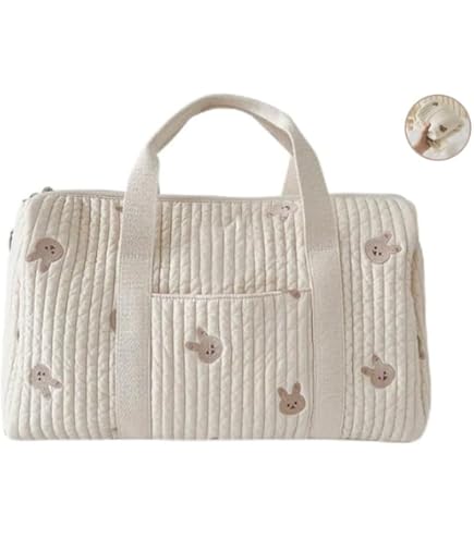 Sac à Langer Bébé Norhogo Brodé - Fourre-tout Portable, Bandoulière, Grande Capacité - Pour Poussette, Sorties