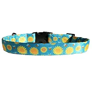PETLANTIS Sunflower Dog Collar Small Medium Large Blue