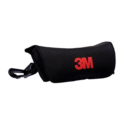 3M Etui4 Mittelfestes Brillenetui aus Kunststoff mit Gürtelschlaufe und Karabinerhaken, Schwarz - 3