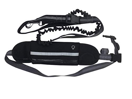 barf-alarm Jogging Cuerda Perros con Correa Incluye Funda Mano  Cuerda de Cintura Perros Cuerda Llamadas Manos Libres  Reflectantes para Running y Correr