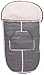 Wallaboo Footmuff, Warm and Cosy Footmuff, for 6 - 36 months, Durable Faux Suede and Soft Sheerling, Cozy and warm, Grey