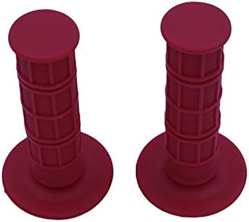 MX Gel Rubber HandleBar Grip Off-road Motorcycle Dirt Pit Bike Red CR125 CR250 CR500 CRF250R CRF450R red