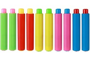 Porte Craie, 10 Pcs Porte Craie pour Tableau Noir de 5couleur, Plastique Porte-Craie, Porte-Craie En Plastique RéGlable, Clip à Craie,Support En Plastique, Support à Craie, Pour ÉCole, Enseignants