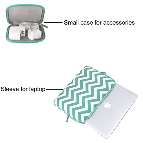 MOSISO Tasche Sleeve H  lle f  r 14 Zoll Notebook Computer Ultrabook Chevron Stil Canvas Gewebe Laptoph  lle Schutzh  lle Laptoptasche Notebooktasche 