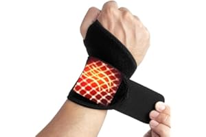 REDRAY Wrist Hand Brace Support Carpal Tunnel Pain Relief Splint Arthritis Gym Sport Sprain Stabilizer Compression Wrist Brace Wraps for Women Men Adult Adjustable Wrist Guard Fit Right Left Hand Black