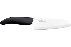 Kyocera Revolution White - Cuchillo Cocinero, cerámico, 14 cm, Color Blanco