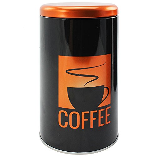 COM-FOUR® Trendige Kaffeedose für bis zu 500 g Kaffee, rund (1 Stück / Motiv 1)