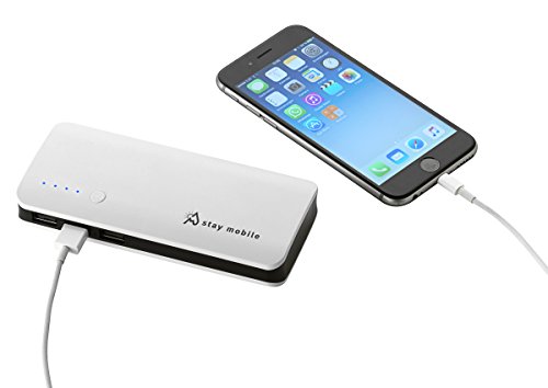 stay mobile Power Bank (22400 mAh) (latest Technology) 3 USB Output Portable Charger and External Battery for iPhone, iPad, iPod, Samsung Galaxy, and different Smartphones and Tablets from stay mobile