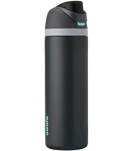 Swig Life Isolierte Edelstahl-Wasserflasche 590 Ml – Mit Strohhalm-Deckel, Becherhaltertauglich & Auslaufsicher, Mattschwarz