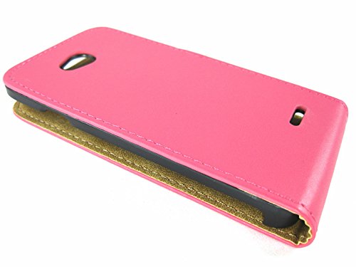 FUNDA de PIEL PREMIUM ROSA ULTRA-SLIM para LG L65 D280N L70 D320N FUNDA de PIEL PREMIUM ROSA ULTRA-SLIM para LG L65 D280N L70 D320N