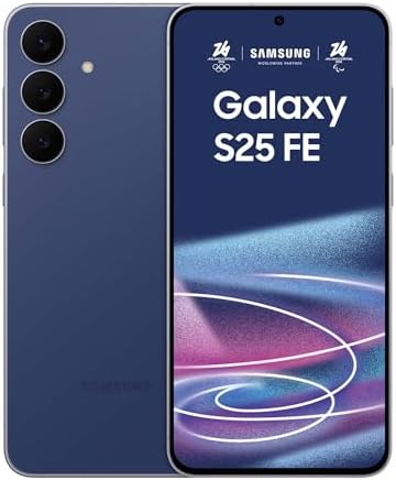 Samsung Galaxy S25 FE Smartphone AI, 3 anni di Garanzia del produttore, Display Dynamic AMOLED 2X 6.7'', Fotocamera 50MP, IP68, 8GB RAM, 256GB, Batteria a lunga durata, Navy [Versione Italiana]