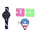 Price comparison product image deasengmin Intelligent Bluetooth Bracelet with US Flag Pattern For Pokemon GO Plus For IOS For Android Interactive Figure Toy