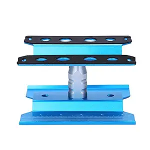 AKD06 Direct RC Model Car Metal Repair Station Assembly Platform for 1/8 1/10 (Blue)