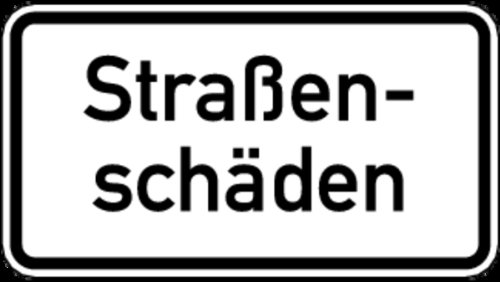 Preisvergleich Produktbild LEMAX® Schild Alu Straßenschäden Verkehrszeichen 1006 / 34 330x600mm