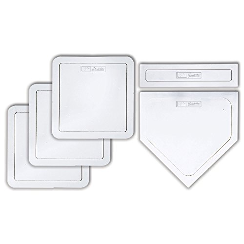 Franklin Sports MLB Throw-Down 5 Piezas Rubber-tek Base Set, 1985, Blanco