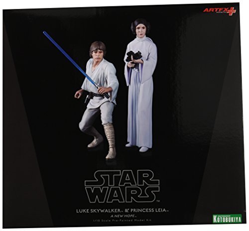 Star Wars Luke Skywalker and Princess Leia Art FX Statue