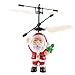 Produktbild sunnymi Weihnachtsmann Induktion Flugzeug Fliegen Ball, Kinder LED Licht Spielzeug, Elektro Infrarot Sensor Weihnachten Hubschrauber,Puzzle Bildung Spielzeug, Geeignet für: Alter 8+ (19 * 6 * 19cm, Rot)