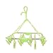 Baby Bucket Plastic Fold-able Portable Hanging Dryer Clothes Drying Hanger Rack with 22 Clips (Green) RS.365.00