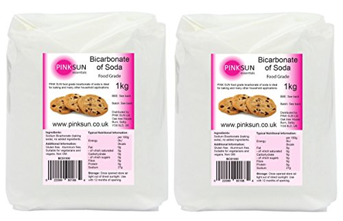 Bicarbonate of Soda 2kg - Edible Food Grade Baking Soda - Bulk Buy (also available in 1kg, 3kg and 4kg)