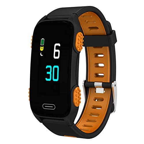 Preisvergleich Produktbild Fitness-Tracker, Unisex, Bluetooth, Schrittzähler, Aufzeichnung, Herzfrequenz, Smart-Armband, Fitness, wasserdicht LY116 Free Size Orange