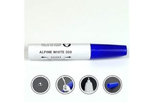 SD COLORS 12ml Pintura de Retocar con Pincel - Alpine White (300) - Compatible con BMW - Reparación de Arañazos, Desconchados y Pintura