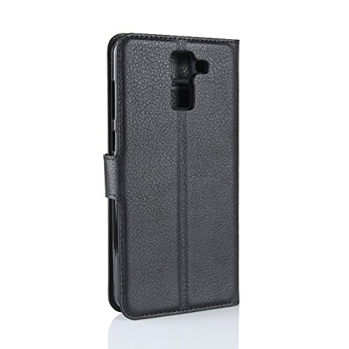 OFU   Para Homtom HT37 Funda Dual Layer PU And TPU Hybrid Card Carry Pocket Wallet Slot Cartera Cuero Funda de Piel Wallet Case para Homtom HT37 Carcasa Flip Case Cover con Funci  n Soporte negro 