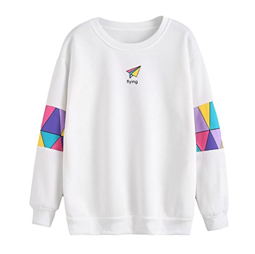 Internet Damen lange Ärmel Brief drucken Sweatshirt Pullover