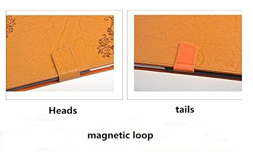 Huawei M1 8.0 Schutzhülle,Dolextech slim-Buch PU Leder tasche/case/ hülle/Schutzhülle Abdeckungsstandplatz mit Magnet-Druckknopfverschluss / Stifthalter (For Huawei M1 8.0) (orange) - 5