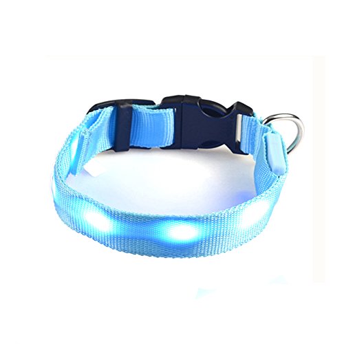UBEST-Dog-Safety-Collar-LED-Great-Visibility-Improved-Safety-3-Modes-7-Colours-SMLXL