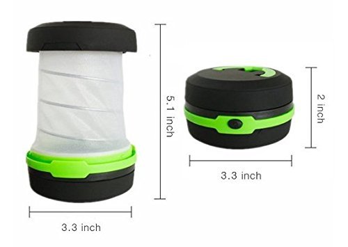 4er Camping Laterne, LT Nichalo 30LM Tragbare Notfall Wasserdicht Camping Licht Taschenlampe - 9