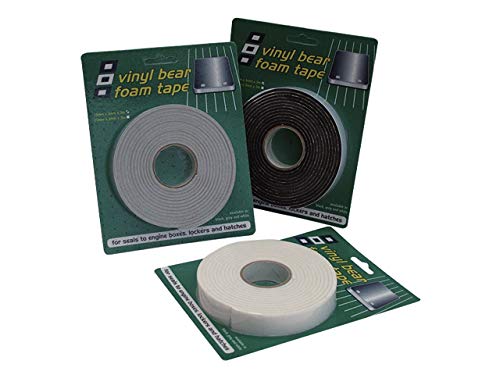 Vinyl Foam Tape Black 25mm x 3mm x 3m by PSP MAR.TAPES LTD