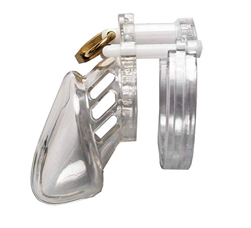 Preisvergleich Produktbild FNBABY Deluxe Peniskäfig Keuschheitsgürtel Für Männer / Peniskäfig Zur Keuschhaltung / Keuschheitskäfig Mit 5 Cockringen / Größe Small & Medium / Chastity Cock Cage / Männer Sexspielzeug Keuschheit
