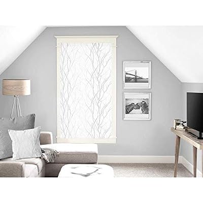 Soleil d'ocre Liane Brise bise, Voile, Polyester, Blanc, 60 x 160 cm