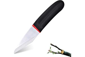 FaJoek Gartenmesser Klappbar, Scharfes Pfropfmesser, Okuliermesser Rostfreier Stahl, Gartenhippe, Garden Knife, Knospungsmesser, Scharfes Pfropfmesser