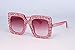 Produktbild Sonnenbrillen. Frauen Sonnenbrille Glitter Square Damen Retro Marke Desginer Mode Frauen Schattierungen Outdoor Reisen Sommer Staub Uv400 Rosa