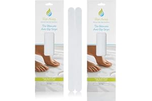 SLIPS AWAY ALL YOUR NON SLIP SOLUTIONS Non Slip Bath Mat Shower Stickers adhesive non rubber (16 Clear Strips)