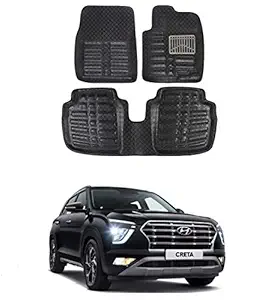 Atc 4D PU Mat for Hyundai Creta (Model Year: 2020) Car - Black