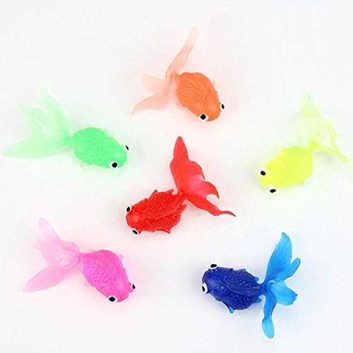 Children's bath toys and fish tank decorations / goldfish sardine environmental simulation fish can float on the water (Goldfish 14.5cm)