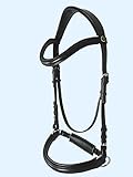 gebissloses Reiten Gebisslose Trense bitless Bridle Caroline only Black (Warmblut Full)