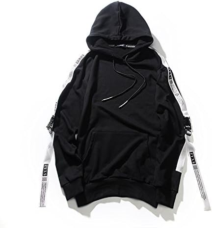 Solid color solid colored Hoodie Hoodie sweater fashion Korean men and women and the streets of South Korea,black,XXL